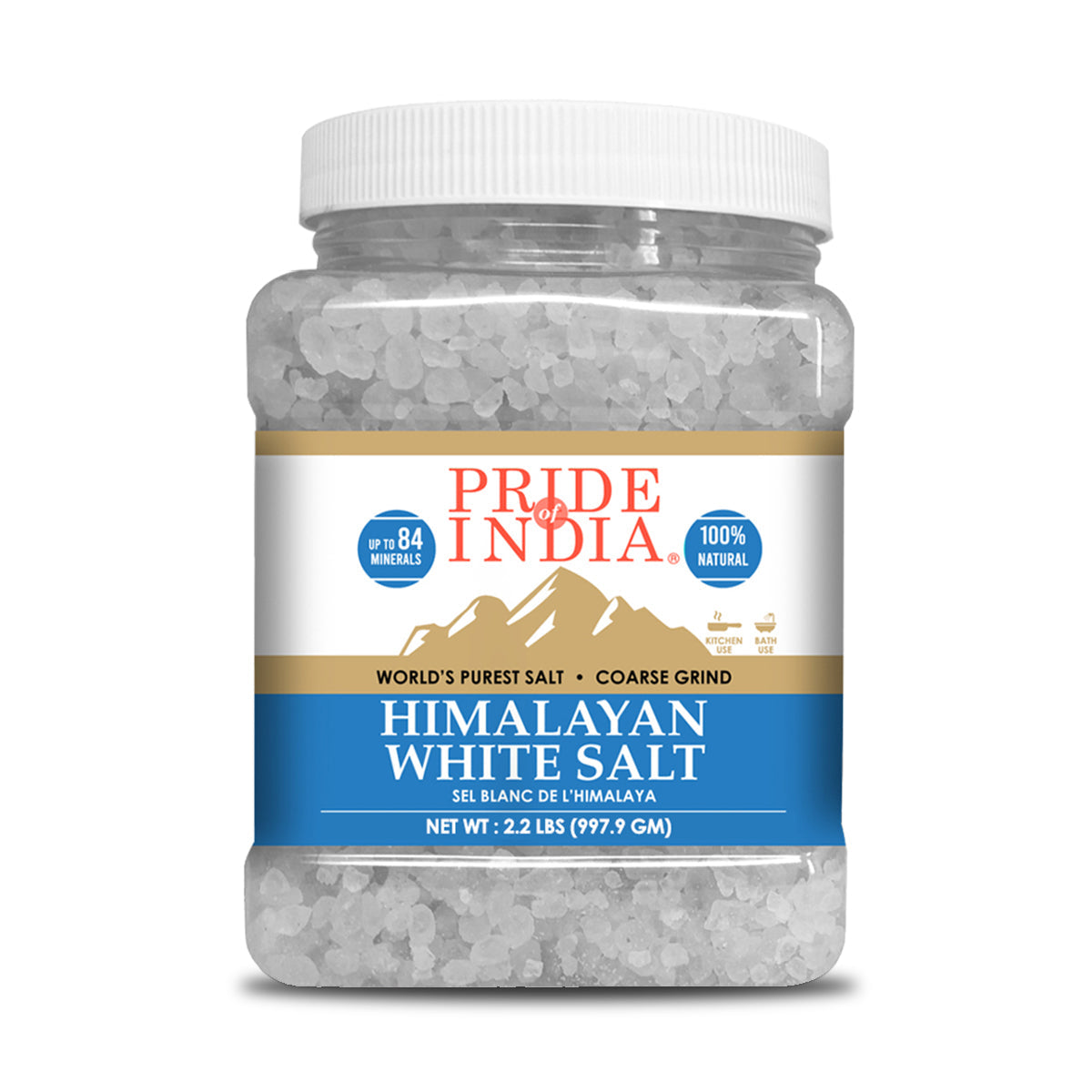 Himalayan White Rock Salt - Coarse Grind